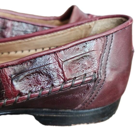 Bruno Magli Men's Genuine Crocodile Leather Loafer Brown Size 8W Made in Italy - Picture 11 of 12